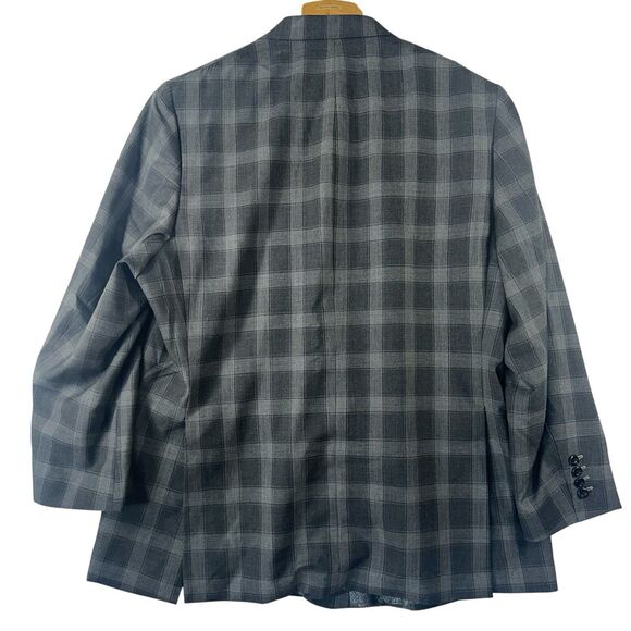 Tom James RLT Men's Bespoke Wool Suit Jacket Blazer Sport Coat Gray Size 50 - Picture 9 of 16